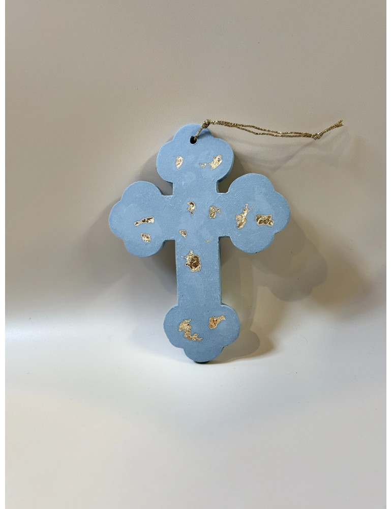 Croix aux éclats dorés