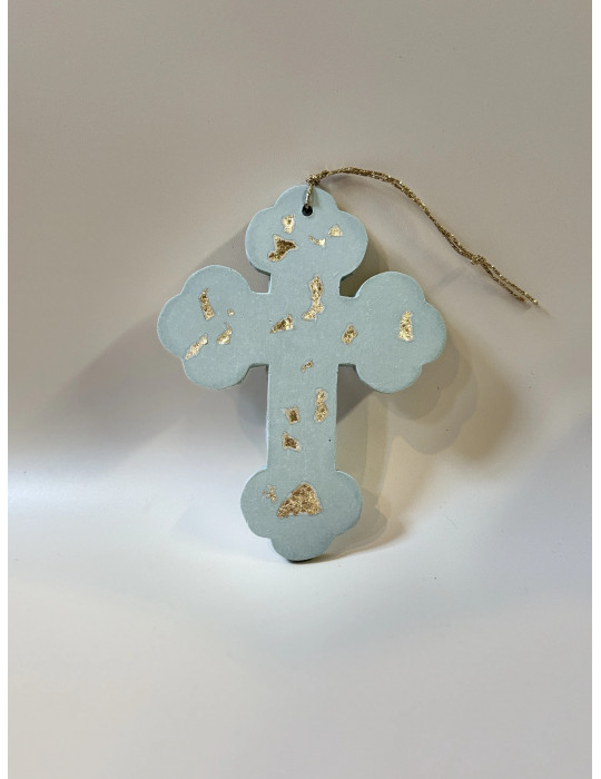 Croix aux éclats dorés