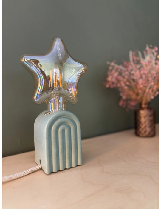 Lampe Ana- lampe sculpturale design en forme d'arche. Artisanale et écologique