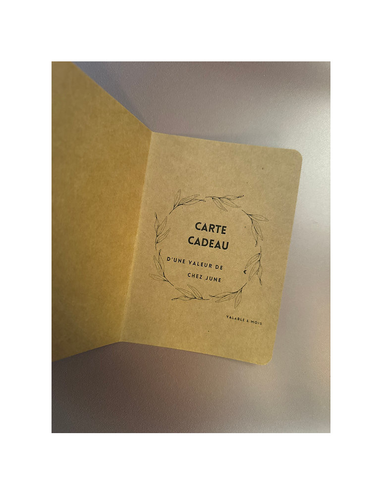 Les cartes cadeaux
