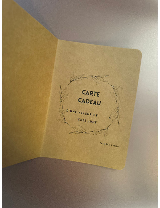 Les cartes cadeaux